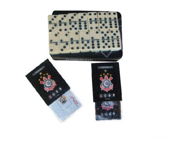 Kit baralho e dominó Corinthians